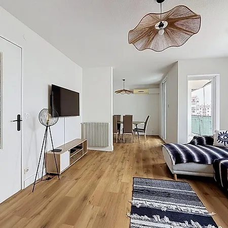 102m2 Rénové Avec 3 Et Balcons Wifi Appartamento Perpignano